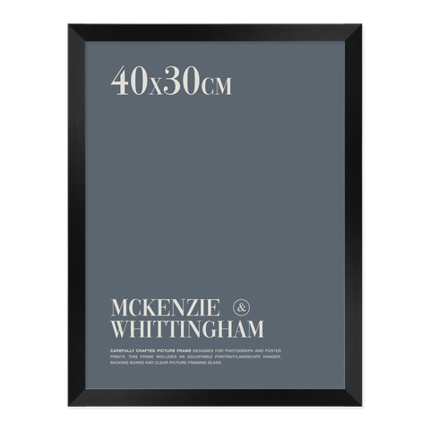McKenzie & Whittingham Black Picture Frame for 40 x 30cm Artwork