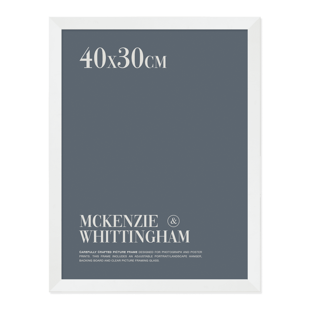McKenzie & Whittingham White Picture Frame for 40 x 30cm Artwork