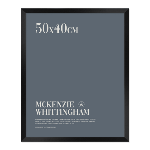 McKenzie & Whittingham Black Picture Frame for 50 x 40cm Artwork