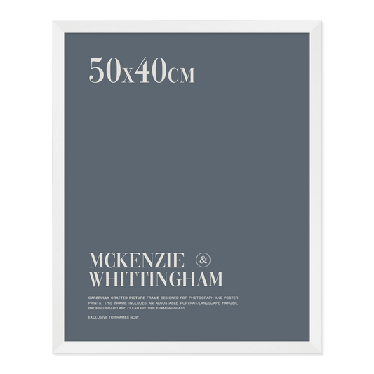 McKenzie & Whittingham White Picture Frame for 50 x 40cm Artwork