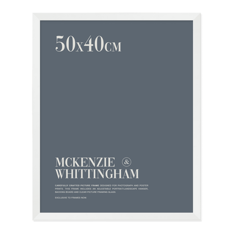 McKenzie & Whittingham White Picture Frame for 50 x 40cm Artwork