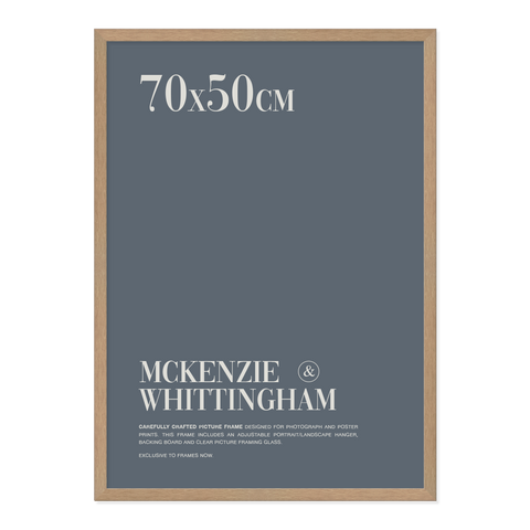 McKenzie & Whittingham Natural Picture Frame for 70 x 50cm Artwork