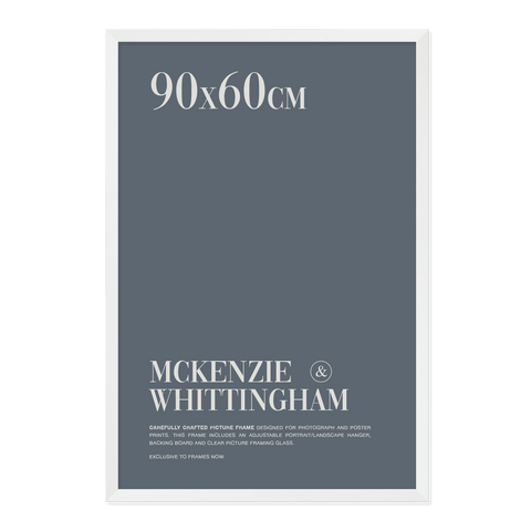 McKenzie & Whittingham White Picture Frame for 90 x 60cm Artwork