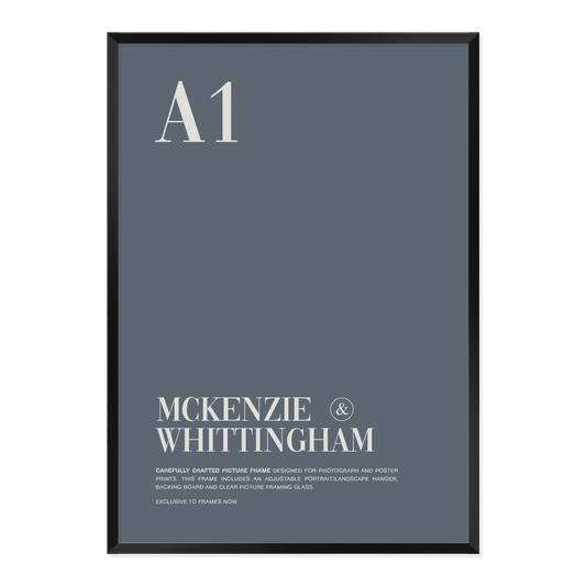 McKenzie & Whittingham Black Picture Frame for A1 Artwork