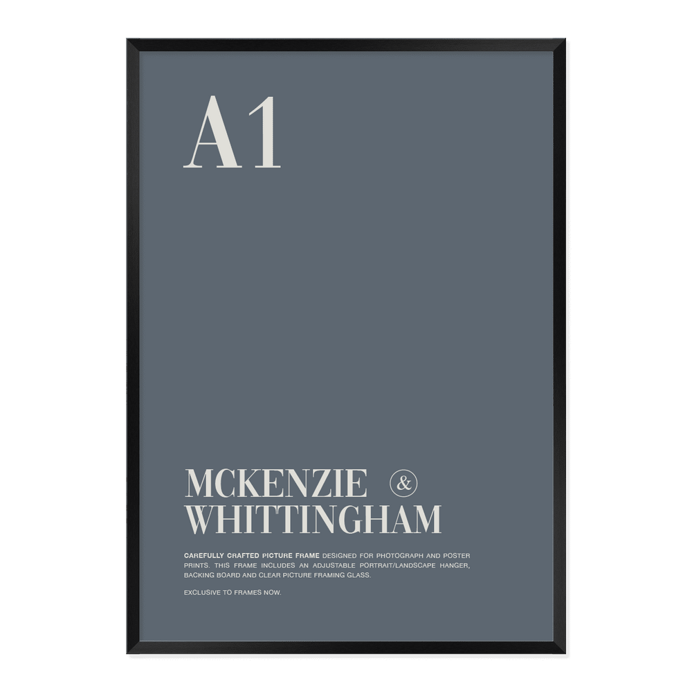 McKenzie & Whittingham Black Picture Frame for A1 Artwork