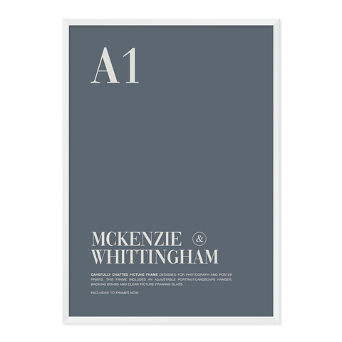 McKenzie & Whittingham White Picture Frame for A1 Artwork