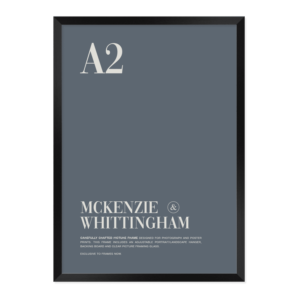 McKenzie & Whittingham Matte Black Picture Frame for A2 Artwork
