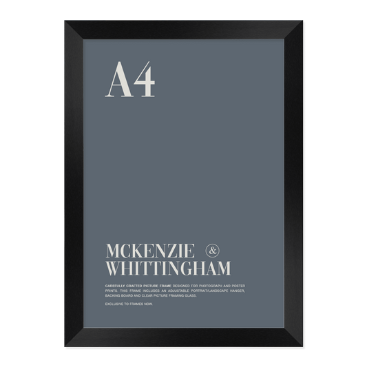 McKenzie & Whittingham Black Picture Frame for A4 Artwork