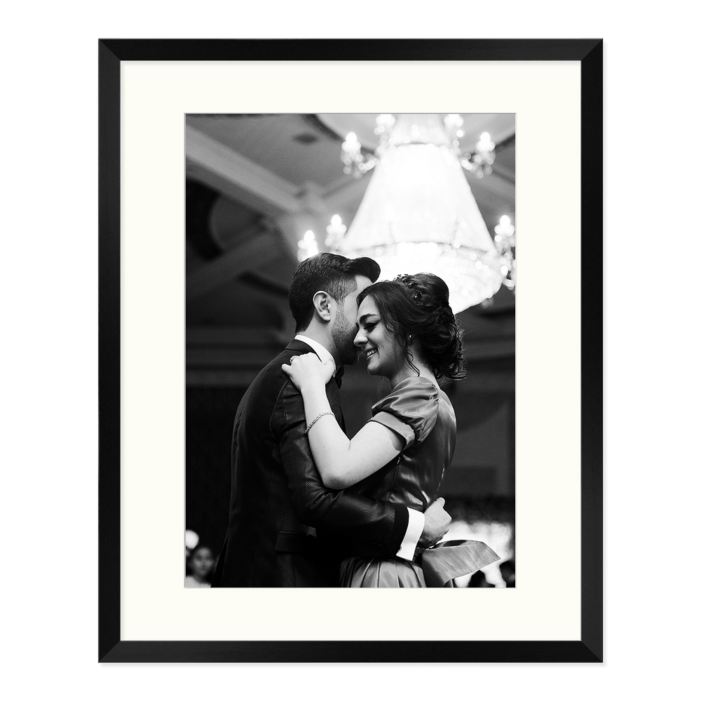 Matte Black Box A3 Picture Frame with Matboard – Sleek Depth for Art, Certificates & Photography