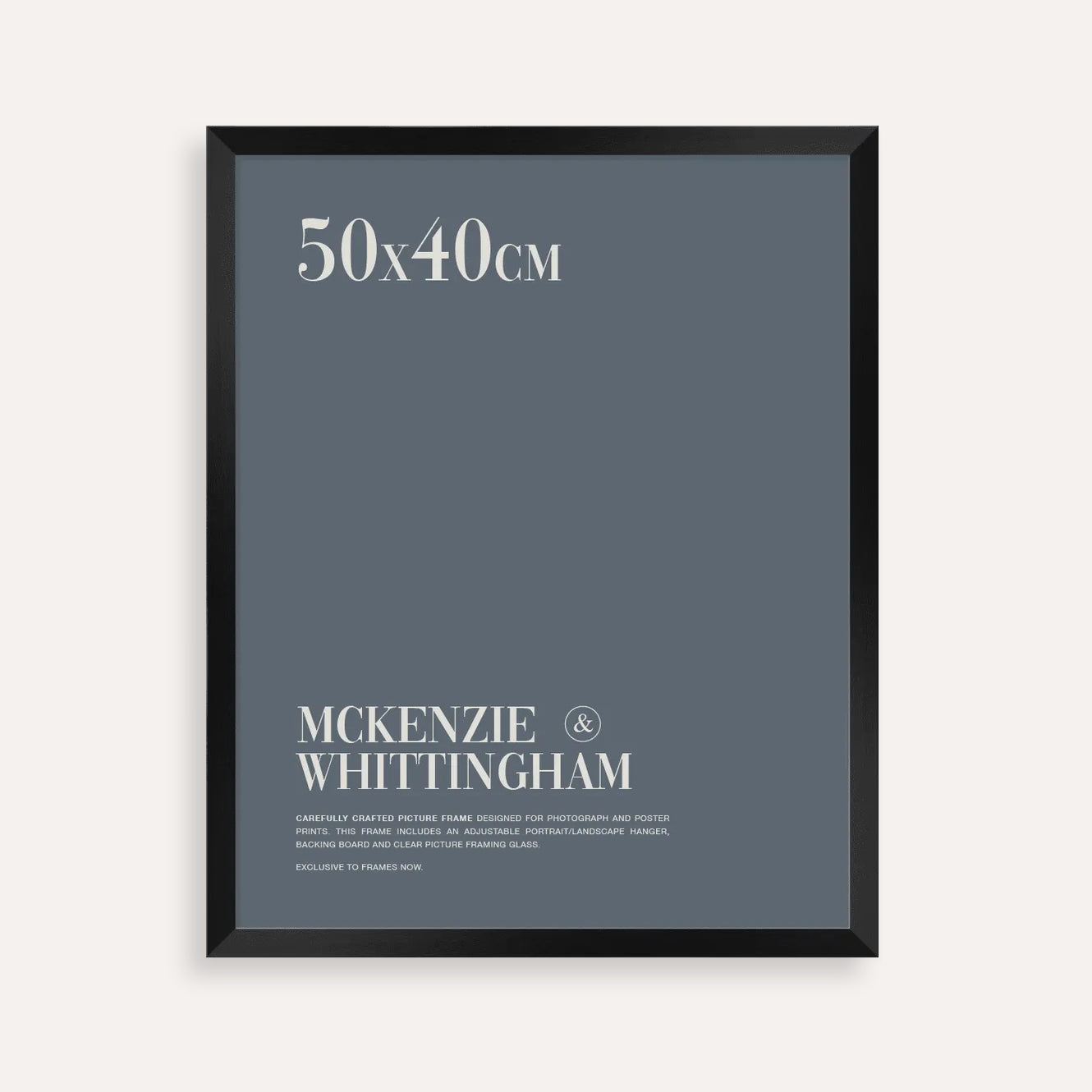 McKenzie & Whittingham Black Picture Frame for 50 x 40cm Artwork