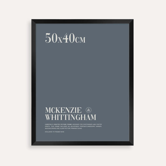 McKenzie & Whittingham Black Picture Frame for 50 x 40cm Artwork