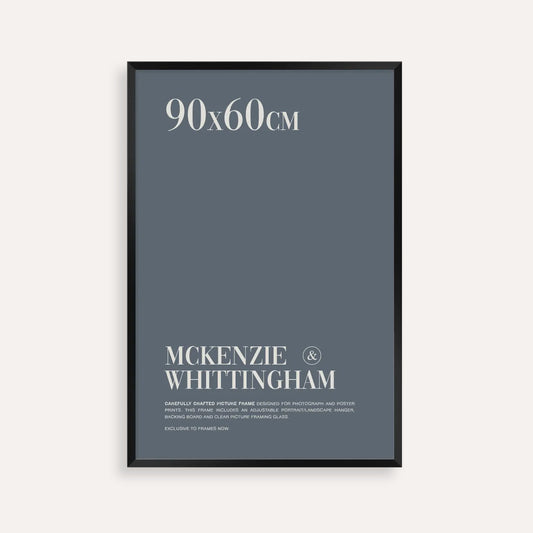 McKenzie & Whittingham Black Picture Frame for 90 x 60cm Artwork