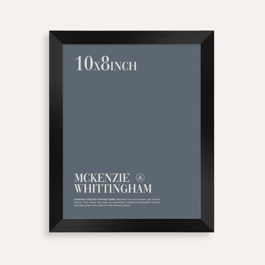 McKenzie & Whittingham Matte Black Picture Frame for 25.4 x 20.3cm Artwork