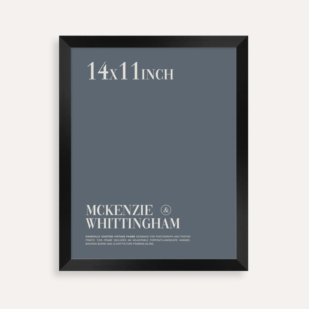 McKenzie & Whittingham Matte Black Picture Frame for 35.5 x 28cm Artwork