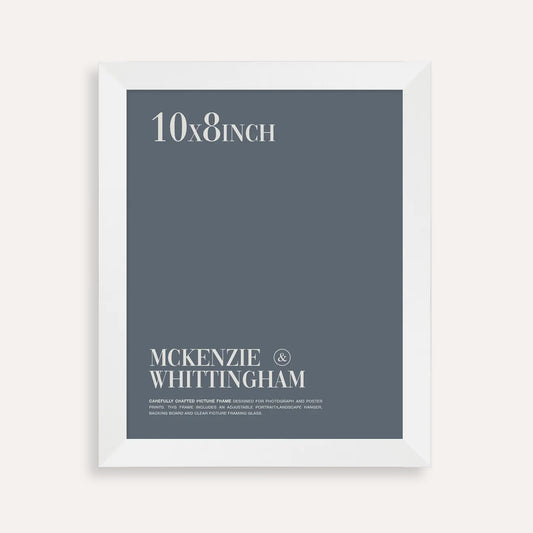 McKenzie & Whittingham Matte White Picture Frame for 25.4 x 20.3cm Artwork