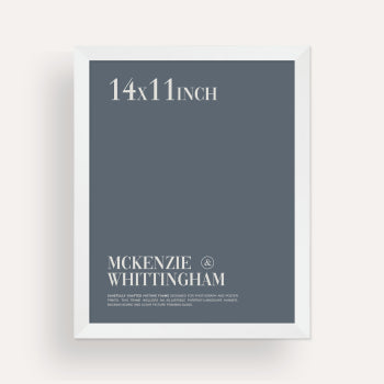 McKenzie & Whittingham Matte White Picture Frame for 35.5 x 28cm Artwork
