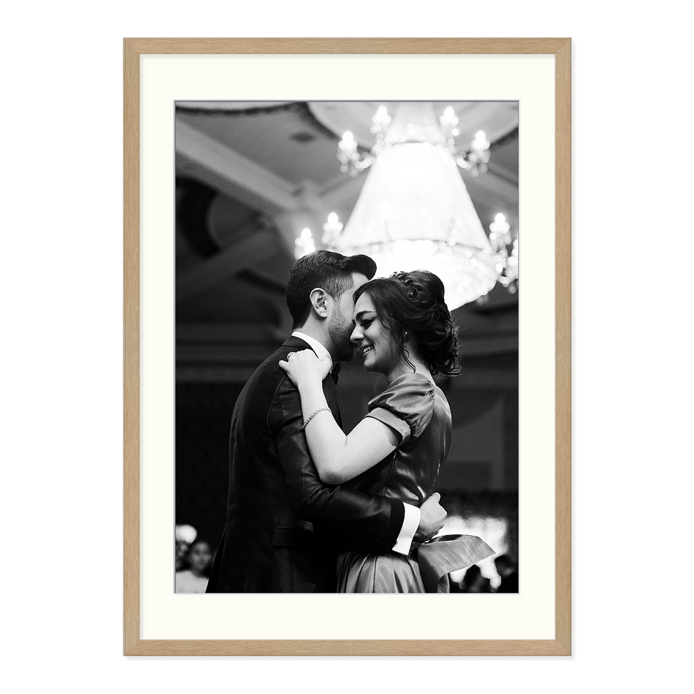 McKenzie & Whittingham Natural Oak A2 Picture Frame with Matboard - For Arts, Photographs & Prints