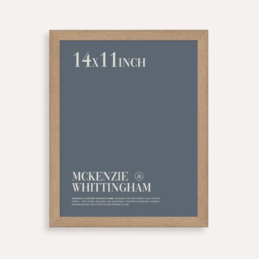 McKenzie & Whittingham Natural Oak Finish Picture Frame for 35.5 x 28cm Artwork