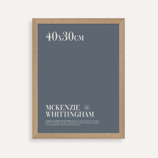 McKenzie & Whittingham Natural Oak Finish Picture Frame for 40 x 30cm Artwork