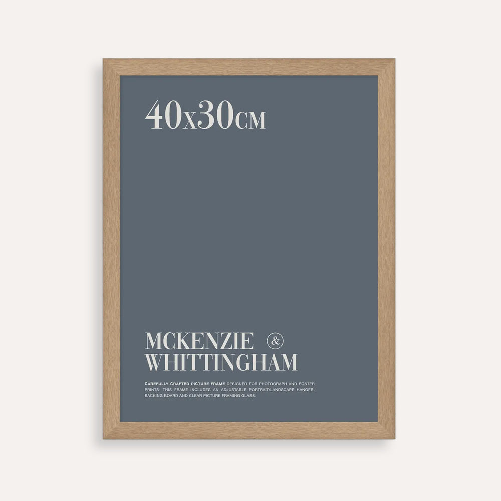 McKenzie & Whittingham Natural Oak Finish Picture Frame for 40 x 30cm Artwork