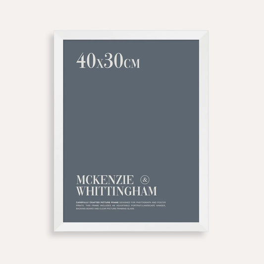 McKenzie & Whittingham White Picture Frame for 40 x 30cm Artwork
