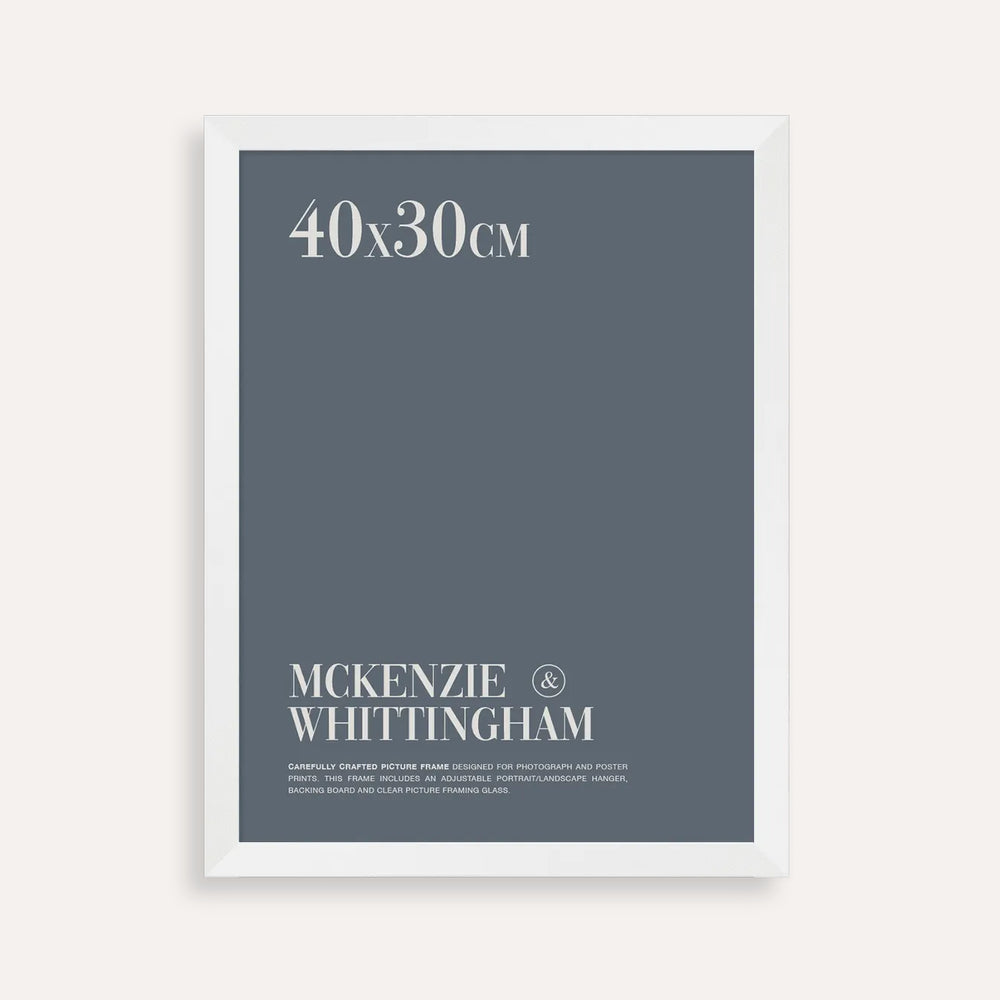 McKenzie & Whittingham White Picture Frame for 40 x 30cm Artwork
