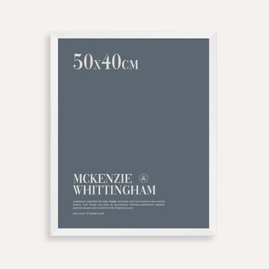 McKenzie & Whittingham White Picture Frame for 50 x 40cm Artwork