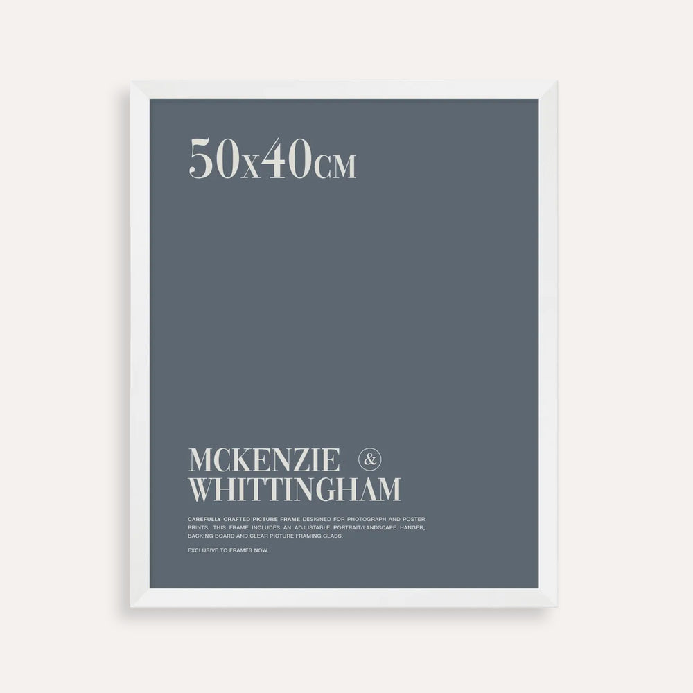 McKenzie & Whittingham White Picture Frame for 50 x 40cm Artwork