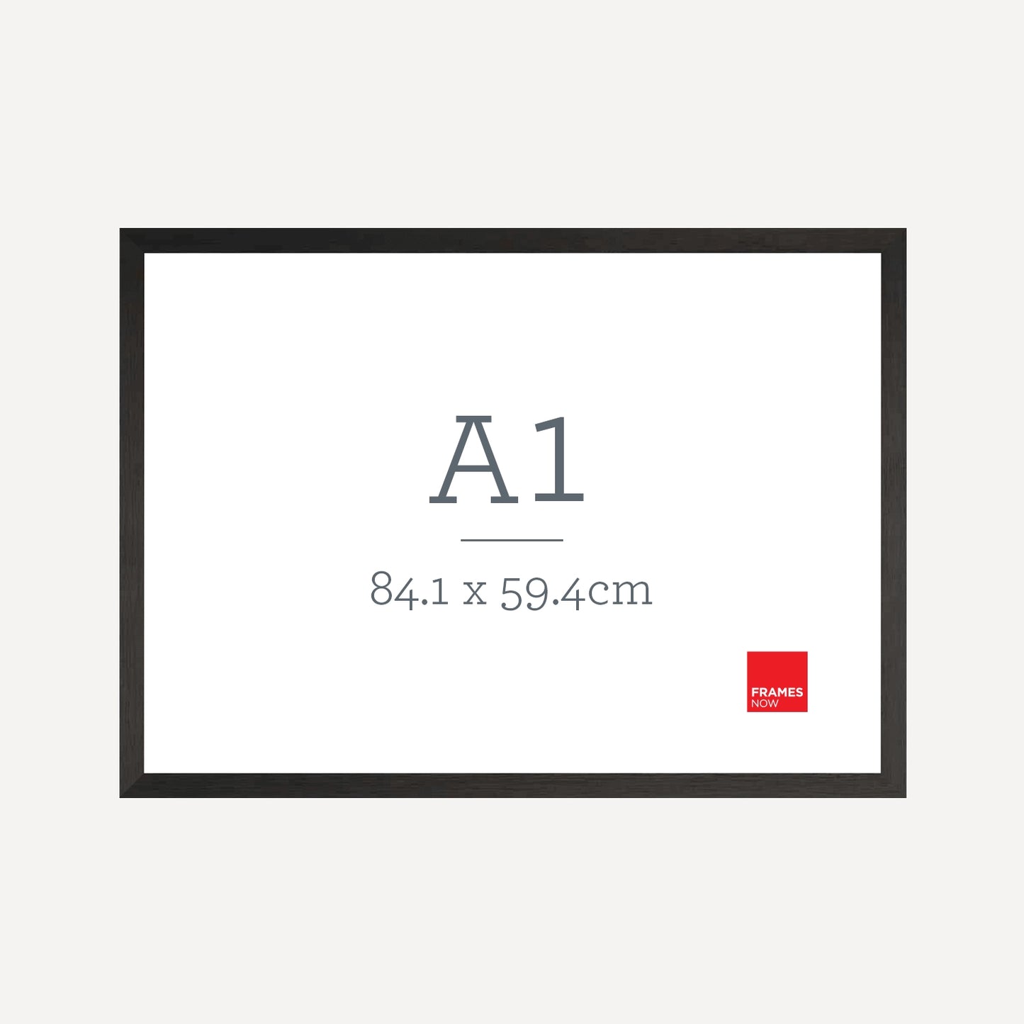 Premium Black A1 Picture Frame - Modern Timber Look for Art & Posters