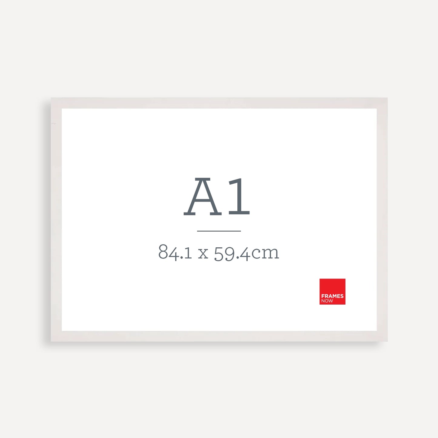 Premium Matte White A1 Picture Frame – Sleek, Modern Framing for Large Artwork