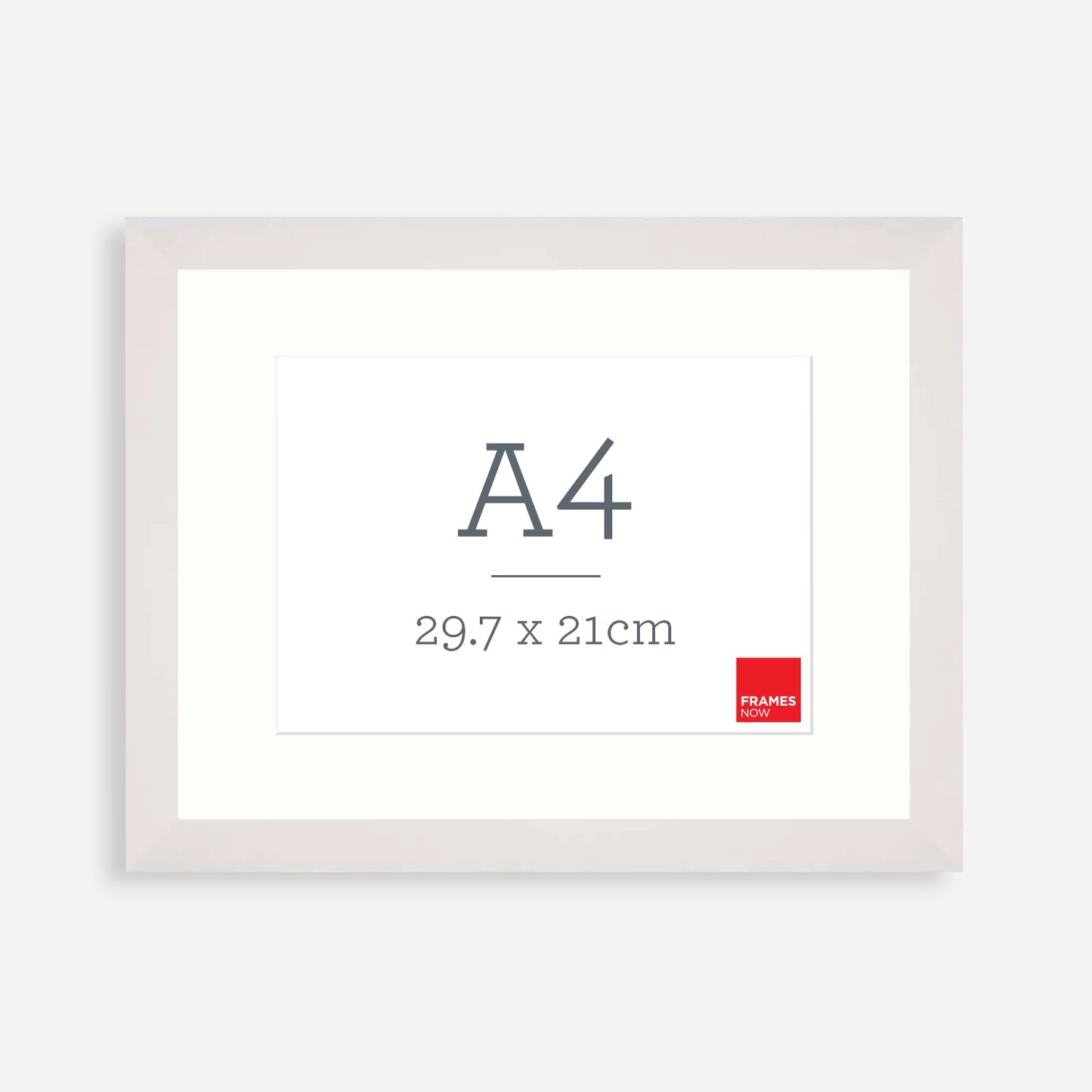 Premium Matte White A4 Picture Frame with Matboard – Elegant Display for Art, Certificates & Photos