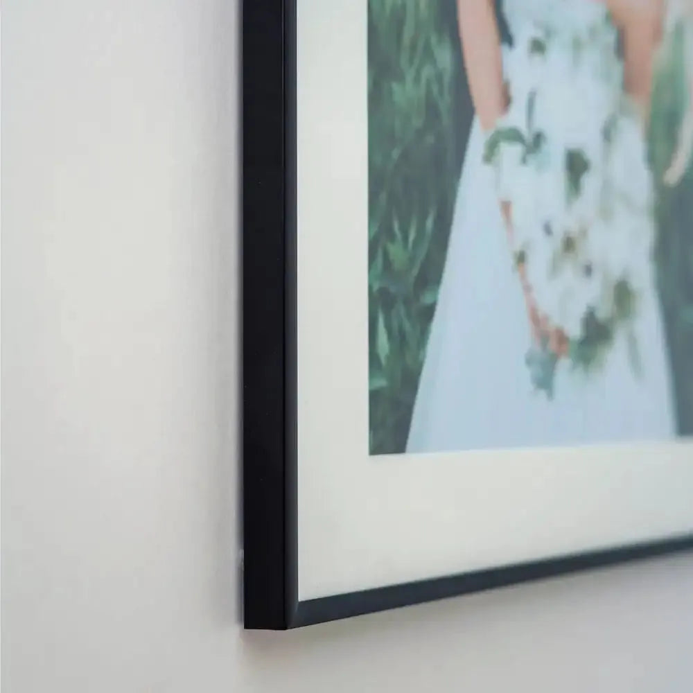 Premium Black Aluminium Picture Frame for 35.5 x 28cm Artwork