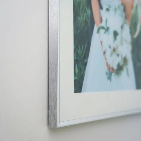 Premium Silver Aluminium Picture Frame for 25.4 x 20.3cm Artwork