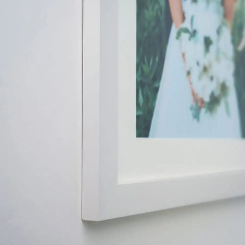 Premium Matte White Square Picture Frame for 40.6 x 40.6cm Artwork