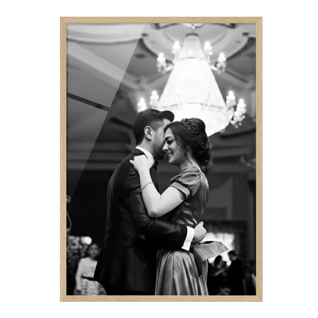 Premium Natural Oak A1 Picture Frame - Stylish Timber Look for Large Art & Posters