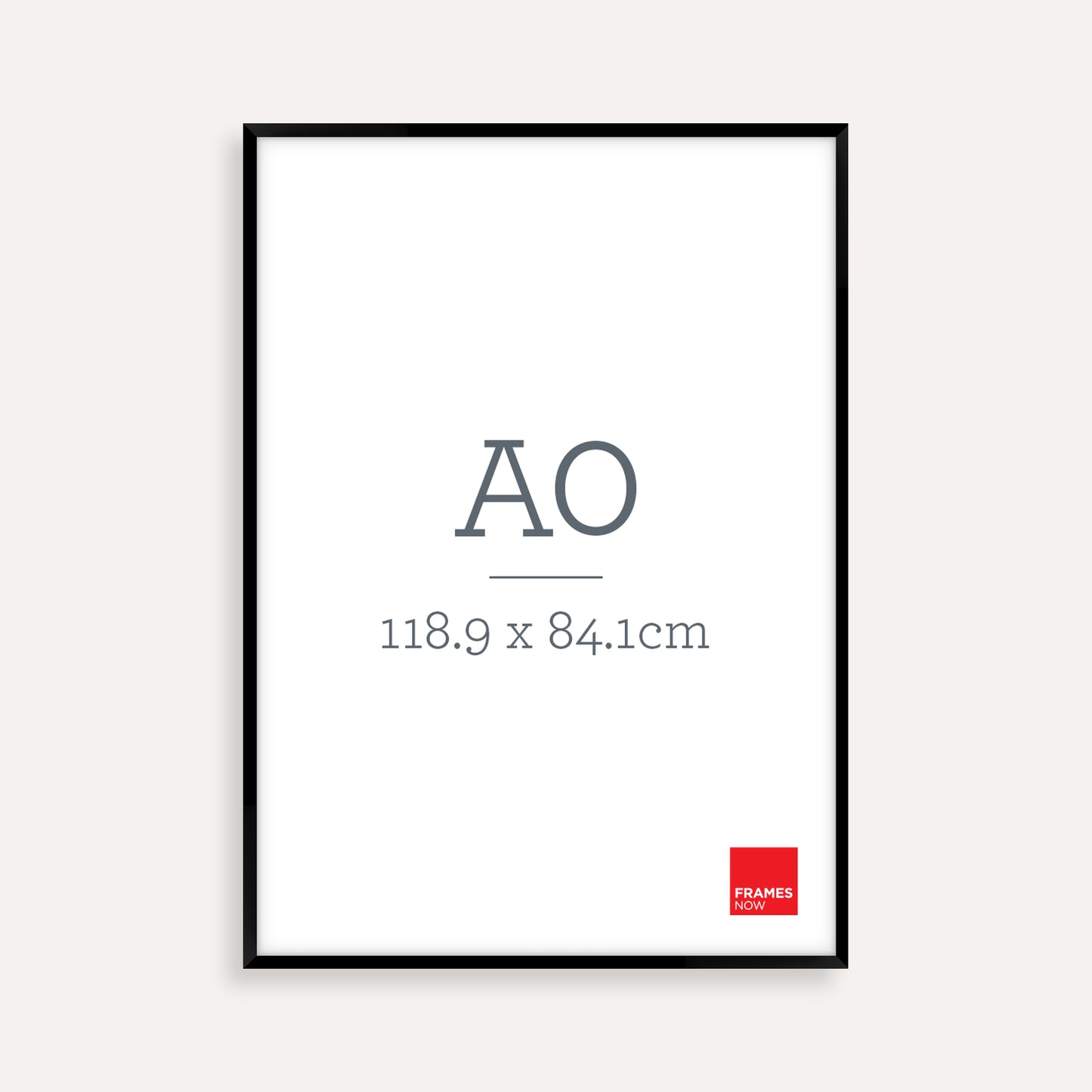 Premium Black A0 Picture Frame - Genuine Timber Frame for Art & Photos