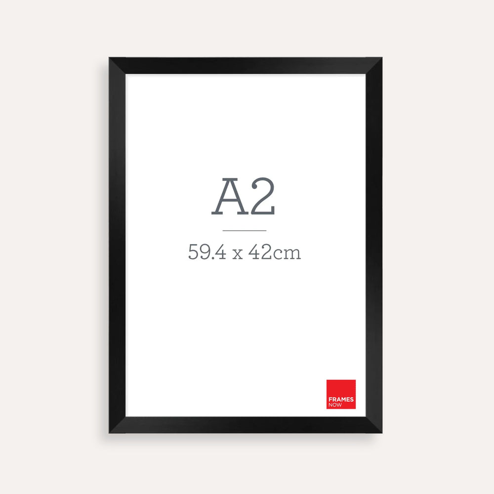 Premium Black A2 Picture Frame – Timeless Genuine Timber for Artwork, Photos & Prints