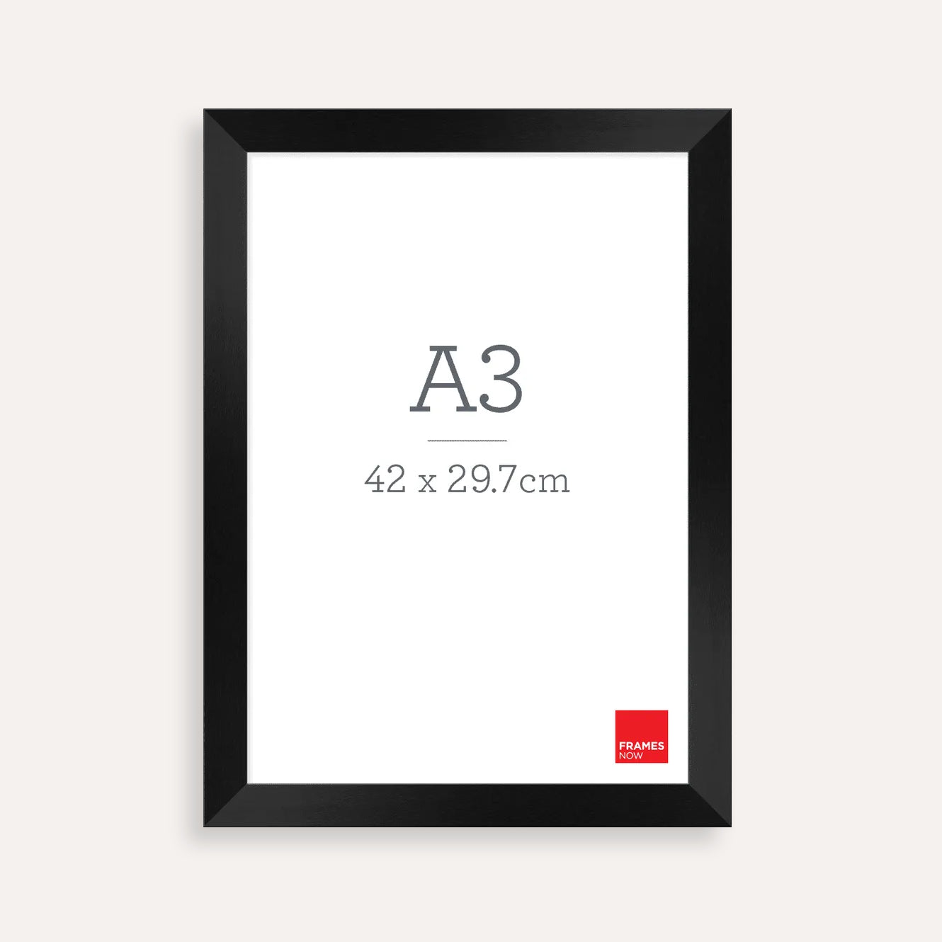 Premium Black A3 Picture Frame – Timber-Style Finish for Art, Photography & Certificates