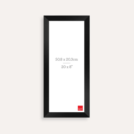 Premium Black Timber Finish Panoramic Picture Frame for 50.8 x 20.3cm Artwork