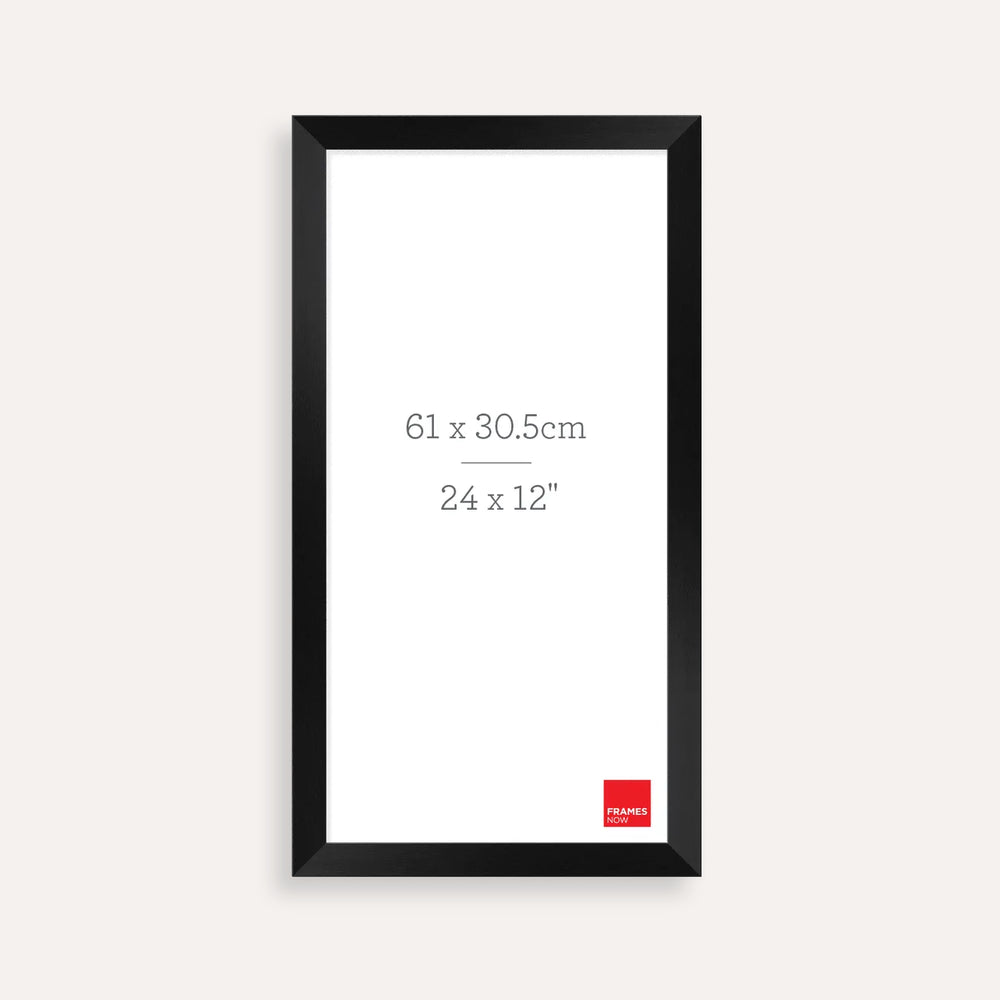 Premium Black Timber Finish Panoramic Picture Frame for 61 x 30.5cm Artwork