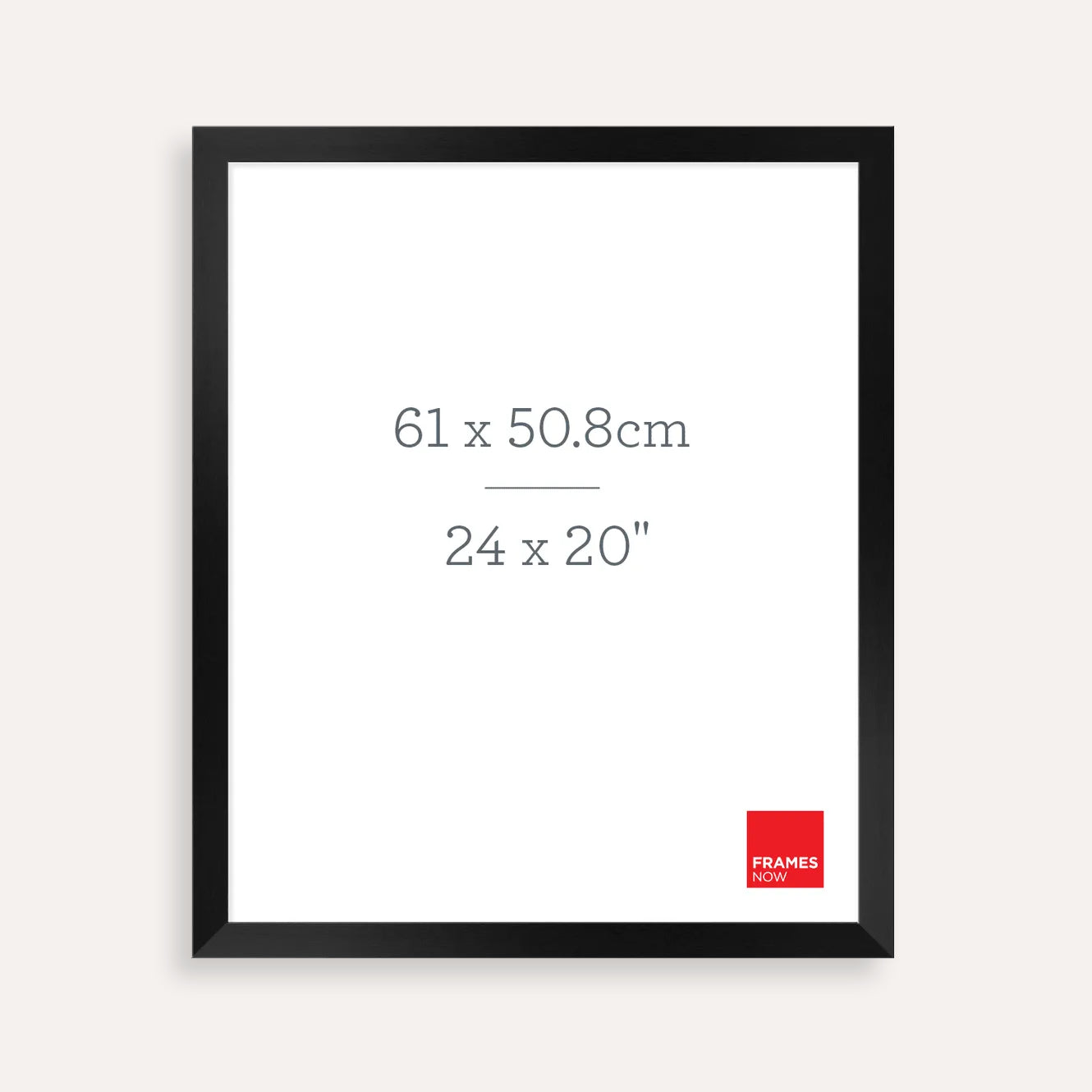 Premium Black Timber Finish Picture Frame for 61 x 50.8cm Artwork
