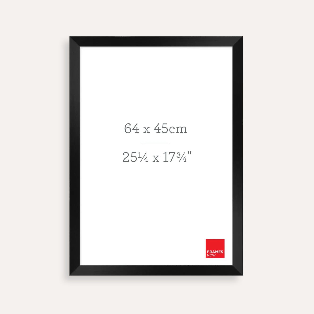 Premium Black Timber Finish Picture Frame for 64 x 45cm Artwork