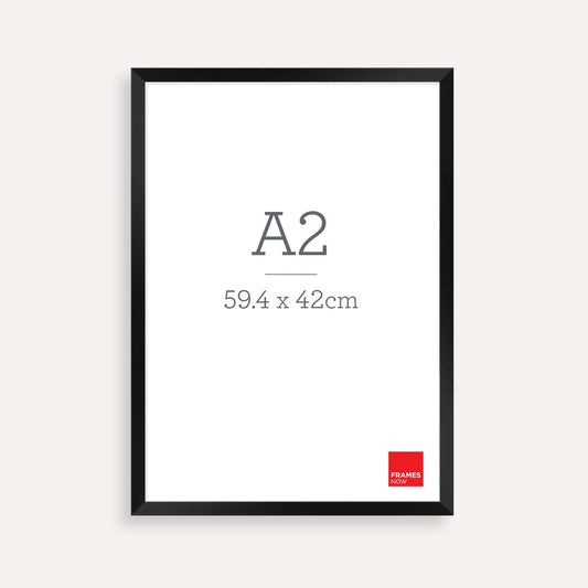Premium Matte Black A2 Picture Frame - Premium Box Style for Artwork, Prints & Photographs