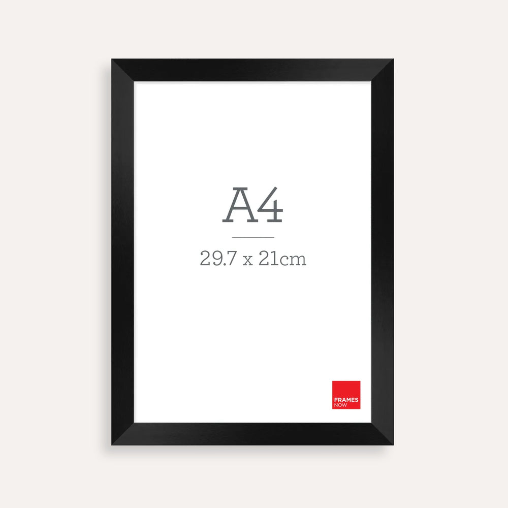 Premium Matte Black A4 Picture Frame – Box Style for Posters, Art & More