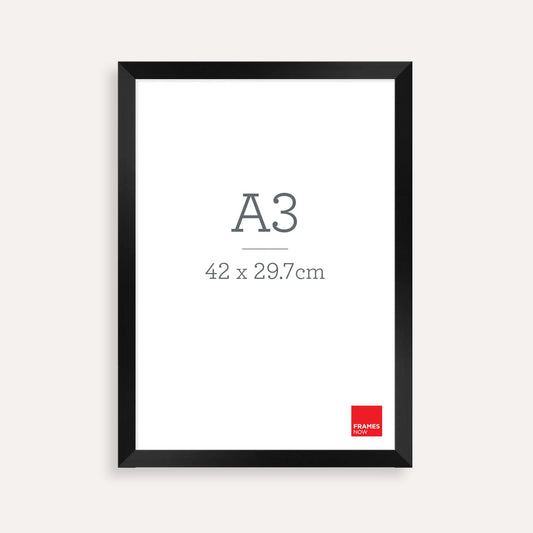 Premium Matte Black Box A3 Picture Frame – Bold, Modern Display for Art, Photos & Certificates