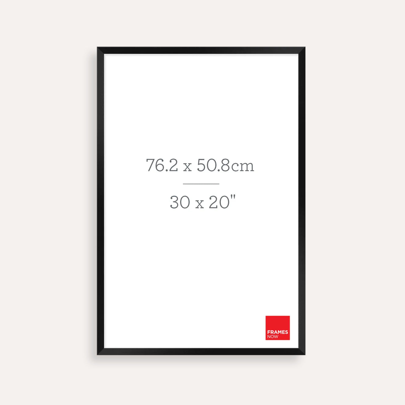 Premium Matte Black Box Picture Frame for 76.2 x 50.8cm Artwork