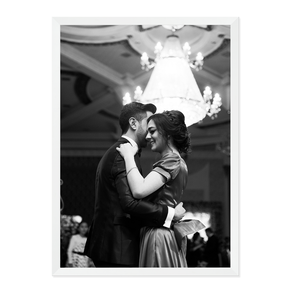 Premium Matte White A2 Picture Frame - Box Design for Clean, Modern Displays