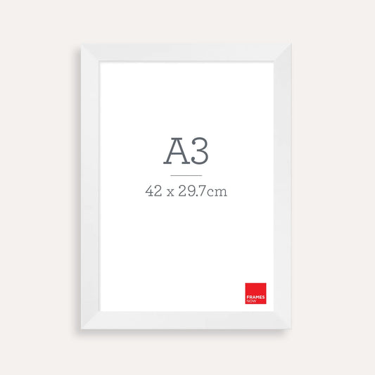 Premium Matte White A3 Picture Frame – Clean, Minimalist Display for Art, Prints & Certificates