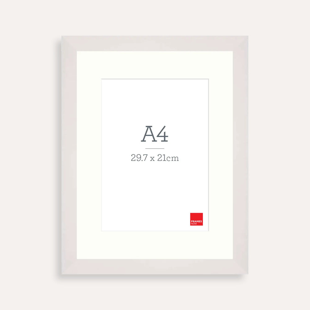 Premium Matte White A4 Picture Frame with Matboard – Elegant Display for Art, Certificates & Photos