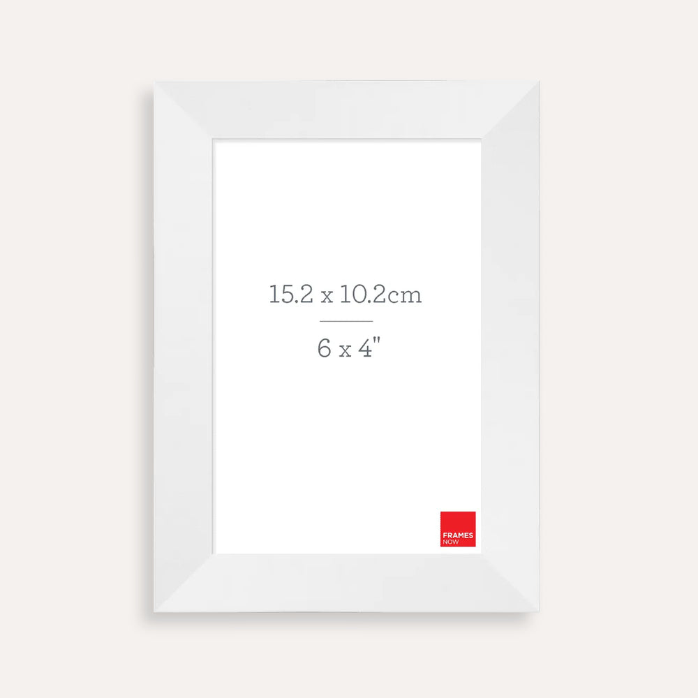 Premium Matte White Box Picture Frame for 15.2 x 10.2cm Artwork